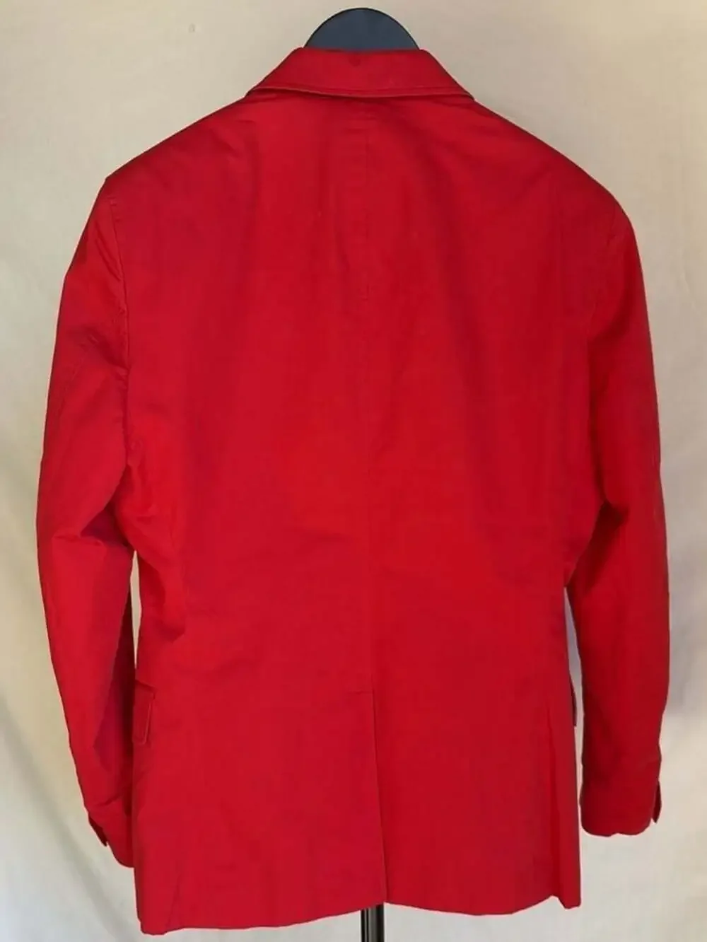 Banana Republic Tailored Fit Red Cotton Sateen Blazer 38s